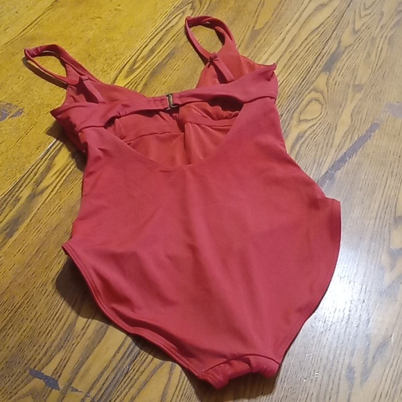 Andie Womens Bathing Suit XS EXTRA SMALL TAHITI CHILI PEPPER One Piece RED RUST - Picture 4 of 8